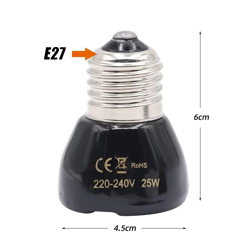 25/50/75/100W E27 Black Infrar - Ceramic Heat Emitter review and price