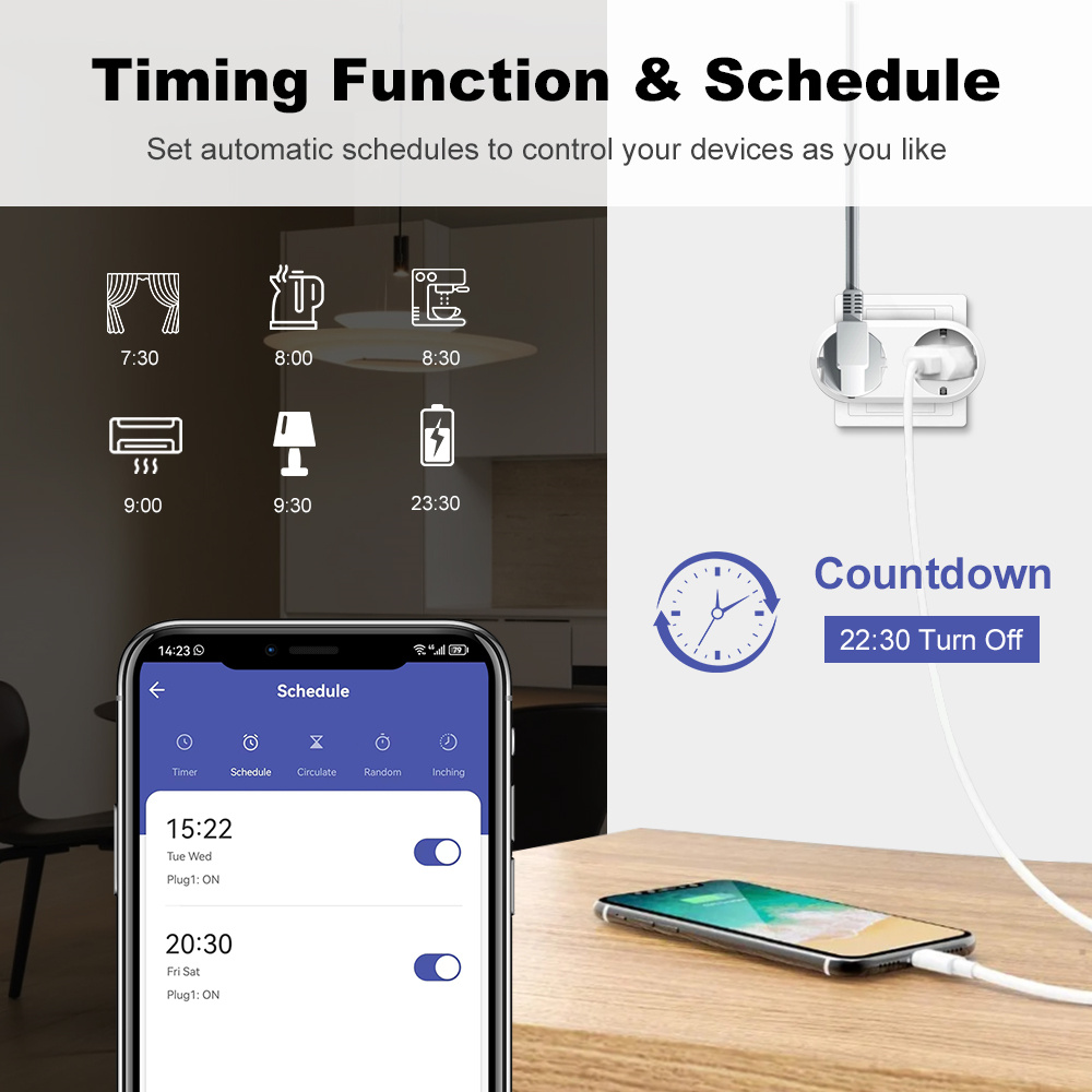 WiFi Smart Plug Dual Outlet 16 - Timer Dual Outlet review and price