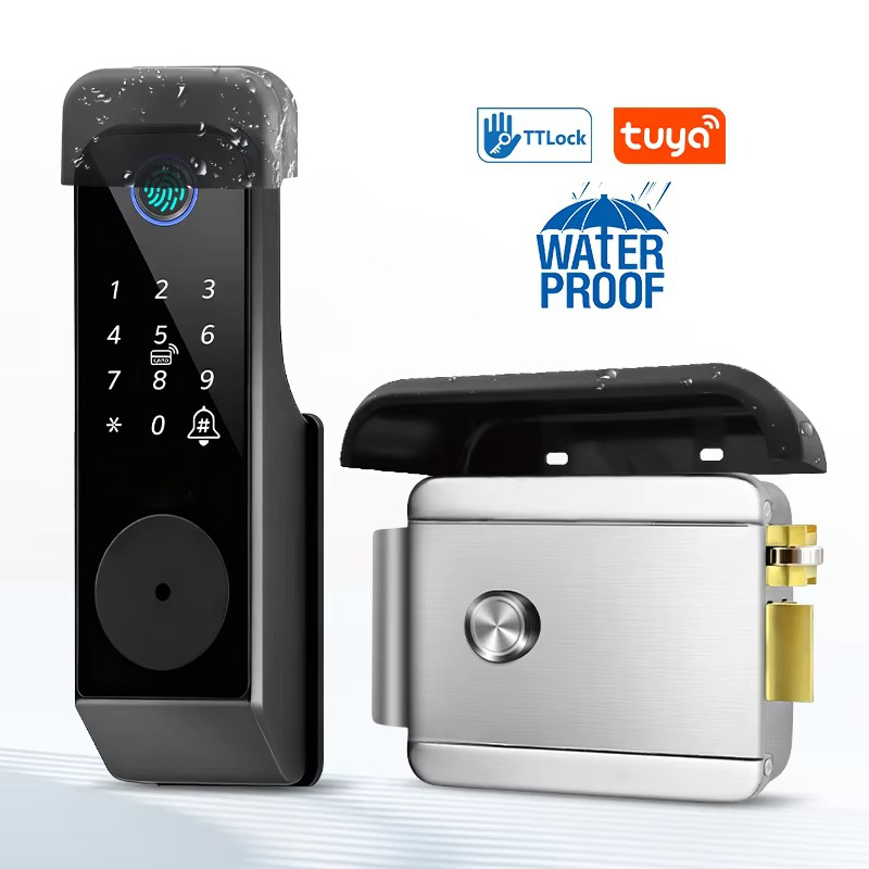 Waterproof Fingerprint Lock Tu - Glass Door Hinge review and price