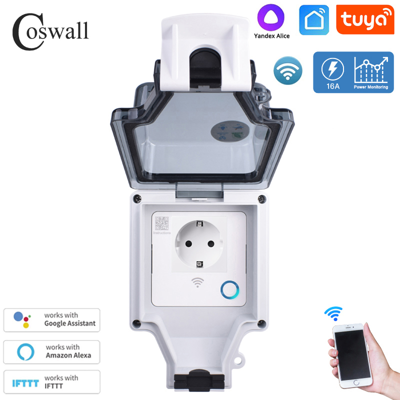 Coswall Tuya Wifi Yandex Alice - Timer Dual Outlet review and price
